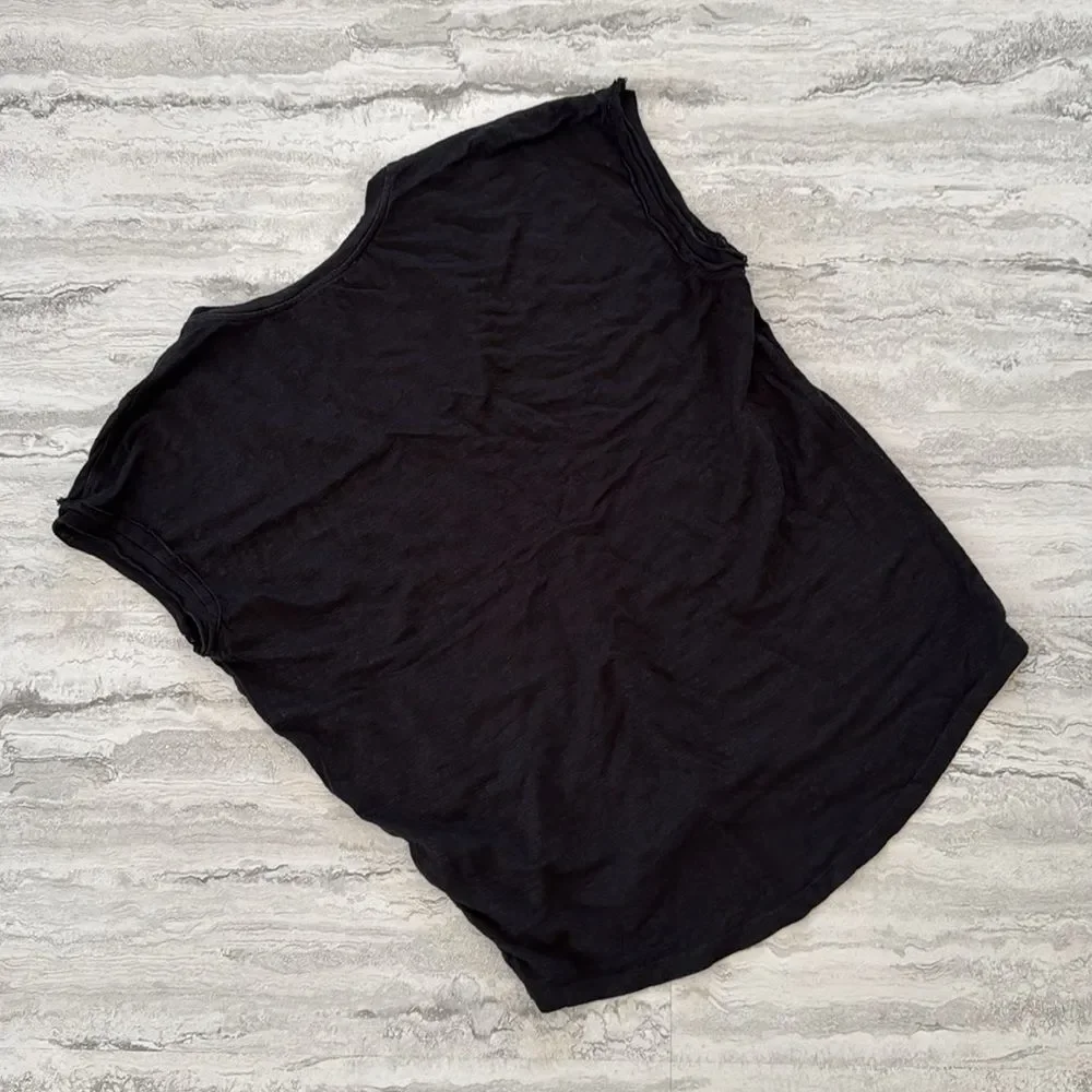 FRAME Easy Scoop Linen Top - Picture 3 of 4